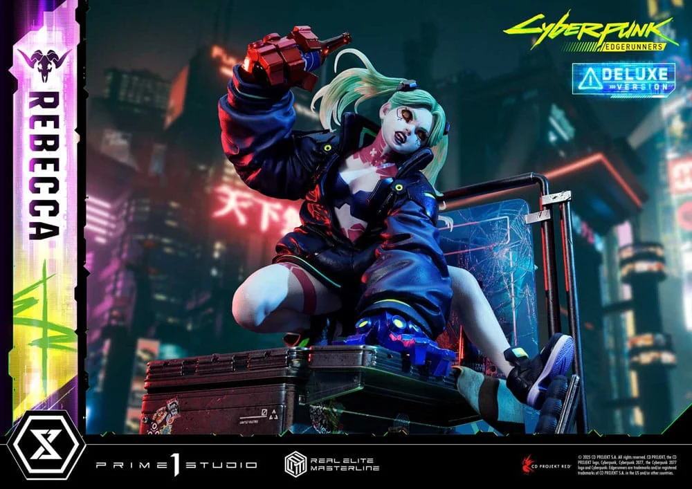 Cyberpunk: Edgerunners Real Elite Masterline Series Statue 1/4 Rebecca Deluxe Version 54 cm - Imagen 6
